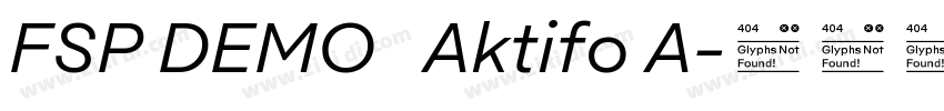 FSP DEMO   Aktifo A字体转换